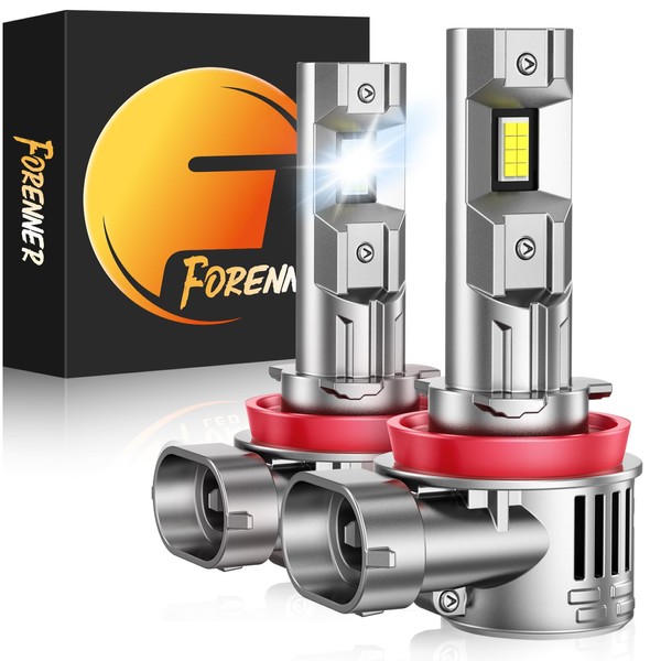 forenner forenner Fahren Upgraded H11/H9/H8 Bulbs, 28000LM 800% Brighter, 1:1