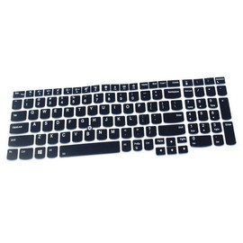 Silicone Keyboard Cover Compatible for ThinkPad T570, T580, T590, E580, E590, E595, L590, T15, T15 Gen 2, T15p, T15g, L15, E15, E15 Gen 2, P15v, P15S, P52, P52S, P72, P53, P73 (Black)