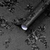 Dimoon 17.7''x393'' Black Peel and Stick Wallpaper Gothic Floral Wall