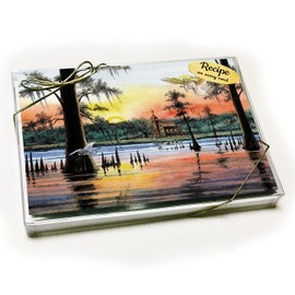 Louisiana Christmas Card with Recipe - Atchafalaya Angel