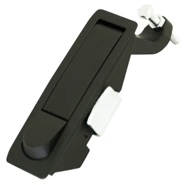 Southco C2-32-15 Series Powder Coated Zinc Alloy Adjustable Lever Hand Operated Compression Latch with Raised Trigger, Non-Locking, 0.20" Thick, 0.04"-0.94" Grip Range, Black