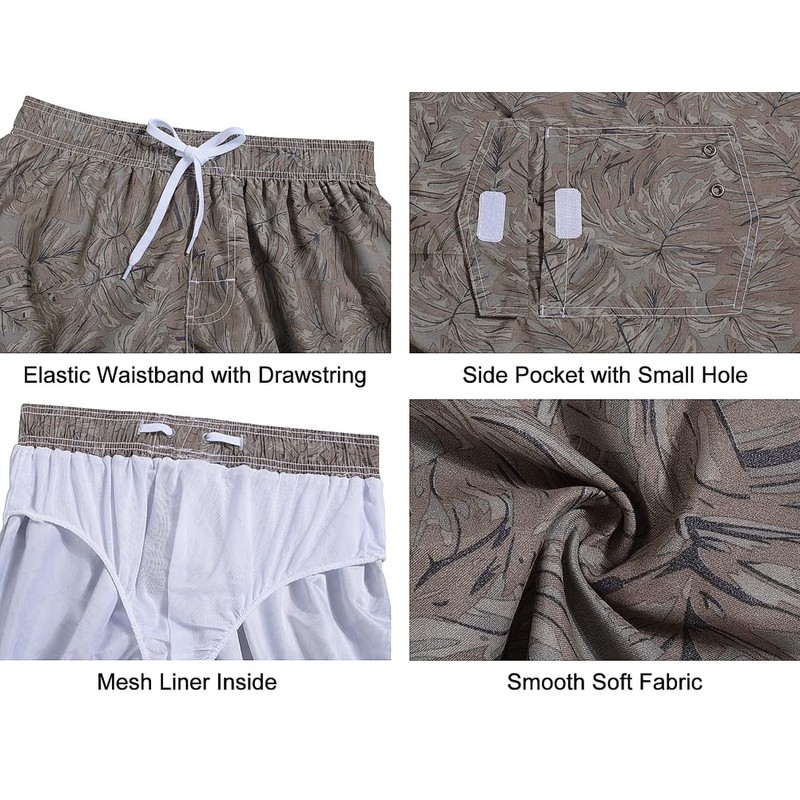 Nonwe - Traje de baño para hombre Verano Vacaciones Bermudas