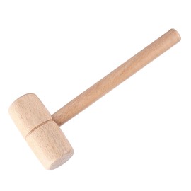 Dpofirs Mallet Hammer, Wooden Mallet Manual Ice Hammer, Damage Striking Carpenter Hand Tool for Woodworking, Wood Carving, Leather Work, Walnut Cracking, DIY