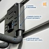 HandiSolutions Slatwall Hooks, Black, 8 Pack Heavy Duty Garage Slatwall