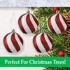 VFM - Red & White Stripe 8cm Baubles Candy Cane