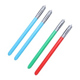 Kisangel Lightsaber Toys 4pcs Inflatable Pvc Swords Boys and Girls Party Favors Decorative Random Color