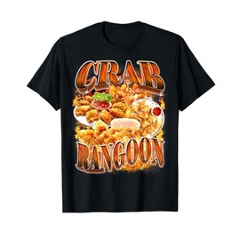 Crab Rangoon Meme Bootleg Rap Style 90s Vintage Funny 1990s T-Shirt