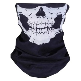 ONE LIMITATION FK003 Men's Face Guard, Skull Neck Warmer, Airsoft Skull, Cold Protection, Black