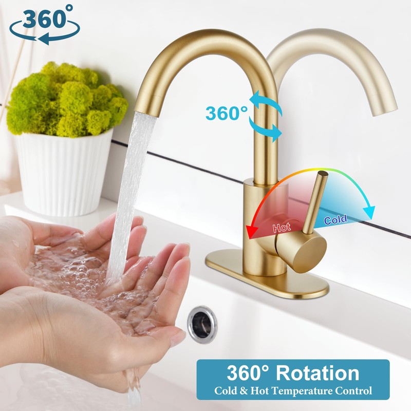 Midanya Wet Bar Sink Faucet,Single Handle Bathroom Kitchen Faucet 1