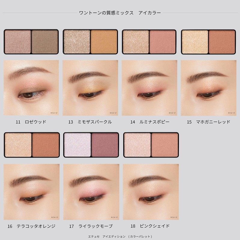 ettusais Eye Edition (Color Palette) 04 Orange Brown Eye Shadow,