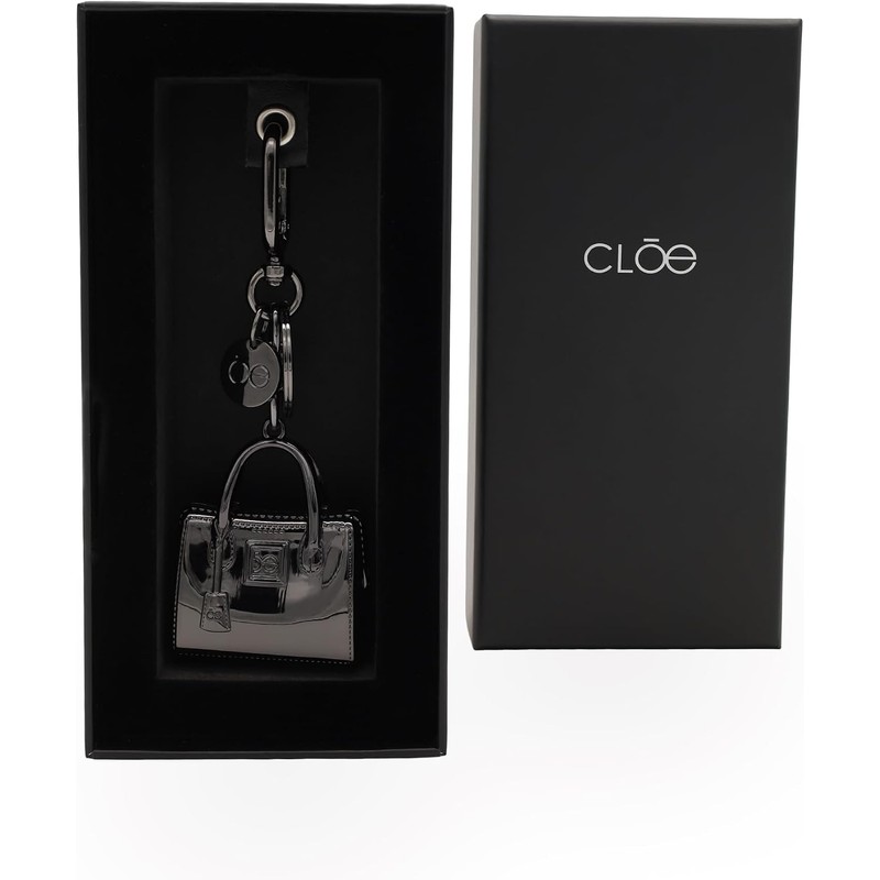 Cloe - Llavero Charm de Bolso Acabado Metálico Para Mujer