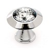 Alno C214-PC Traditional Crystal Knobs, 1-1/4", Polished Chrome