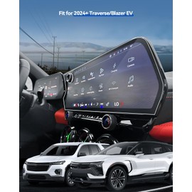 LANTU 2PCS Car Screen Protector for 2024 2025 Chevy Traverse RS/Z71/LT/LS & 2024 2025 Blazer EV Accessories Navigation Nano Touchscreen Protector Film HD Clear Anti-Glare 17.7''