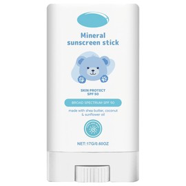 Kids sun cream spf 50 with easy roll-on applicator - mineral sunscreen for baby and kids - natural sunscreen cream by e45，Non-Greasy & Moisturising-Travel Size for Holiday Essential,16g*2