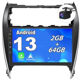 Pyniro Car Radio Stereo for Toyota Camry 2012-2015 Android 13 2GB+64GB Radio Upgrade Replacement 10 Inch Touchscreen Head Unit with CarPlay Android Auto with Bluetooth/GPS/FM/AM/BackCamera/29 Themes