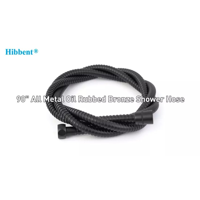 HIbbent 90'' All Metal Shower Hose, Extra Long Stainless Steel