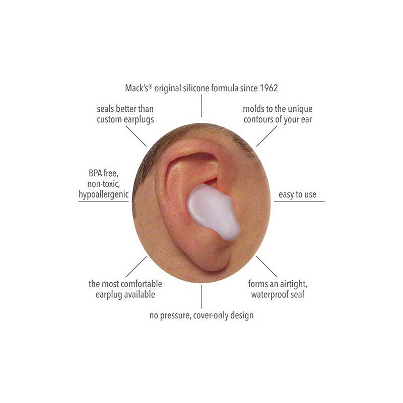 Mack's Pillow Soft Silicone Earplugs, Value Pack - The Original