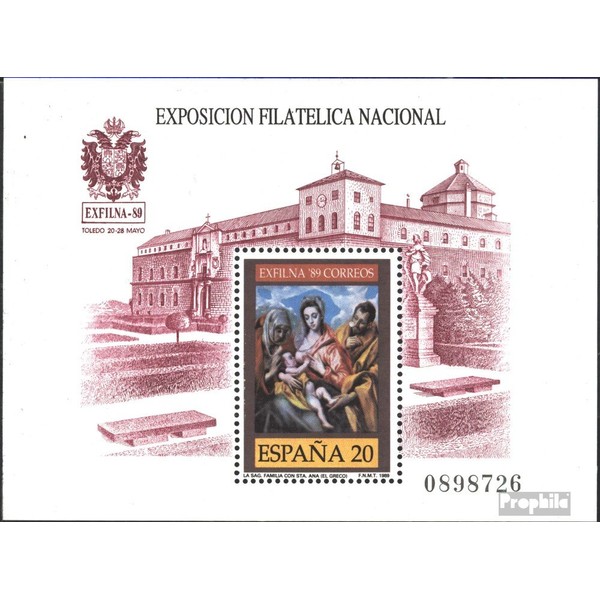 Spain block34 (complete.issue.) unmounted mint/never hinged ** MNH 1989 EXFILNA