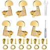 Closed Gear Guitar Tuning Machines 6-Pack (3L+3R) - Premium Chrome