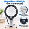 Hands-Free LED Magnifying Glass for Reading & Crafts – 10cm