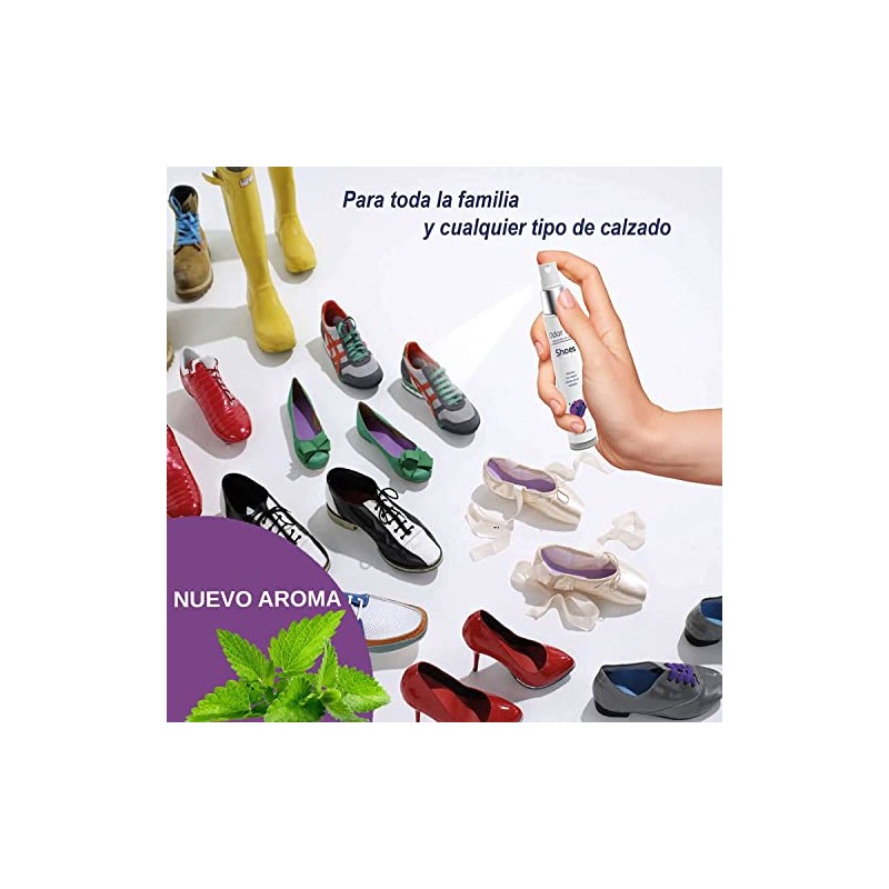 Odor Off Shoes Menta Eliminadores Olores Zapatos Control Olor Aroma