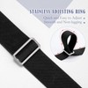 WHIPPY No Show Flat Buckle Stretchy Braided Belt for Men