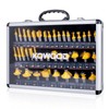 KOWOOD Router Bits Set of 40 Pieces, 1/2 Inch Shank,