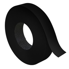 ZYJT Melamine Edge Banding, 13/16 inch x 250ft roll of Veneer Black Edge Banding Pre-glued, Real Wood Tape Banding for Cabinet Repair Furniture Restoration