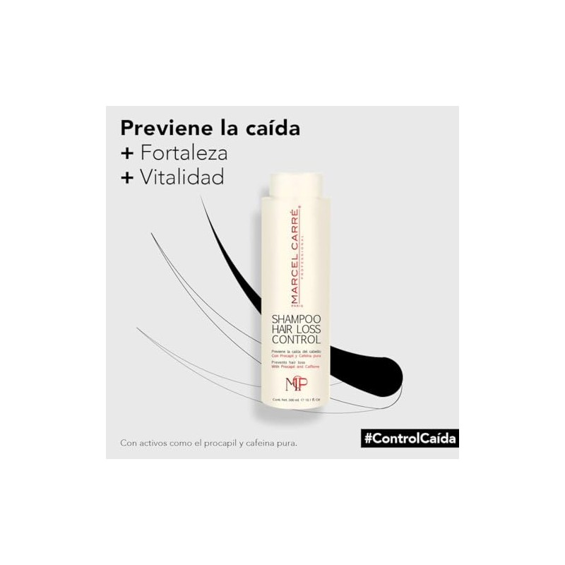 Hair Loss Control Shampoo 1lt & Ampolletas Caja