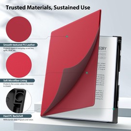 TiMOVO Case Compatible for Remarkable 2 Tablet, Slim Lightweight Stand Hard Back Shell Protective Cover with Pen Holder Compatible with Remarkable 2 Paper Tablet 10.3" 2020 Released, Wine Red