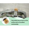 AOYEGIC Pack of 2 brass plugs, 3/4 inch male thread