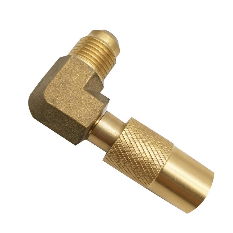 MENSI Propane Elbow Adapter with 3/8" Male Flare Connect Propane