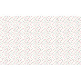 Meiwa Gravure Peel and Stick Table Decoration, 11.8 x 59.1 inches (30 x 150 cm), Mosaic Tile, Pink (P)