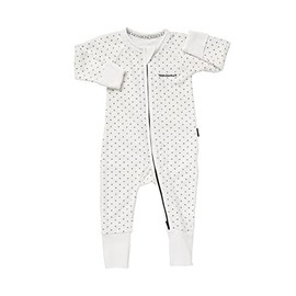 Bonds Baby Zippy - Terry Poodlette Zip Wondersuit, White & Blue Spot, 000 (0-3 Months)