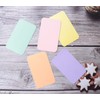 Sowaka 100 Pcs Mini Cards Blank Colorful Round Corner Cardboard
