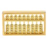 Chinese Mini Brass Abacus 9 Speed Educational Maths Calculator Tool