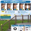 Muzata 10 Pack 1/8" Black Cable Railing Hardware Kit Hand