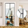 Transparent Insulated Door Curtain-Magnetic Thermal Door Cover, Screen Door Self-Closing