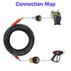 M MINGLE Pressure Washer Hose Adapter Set, M22 to 3/8