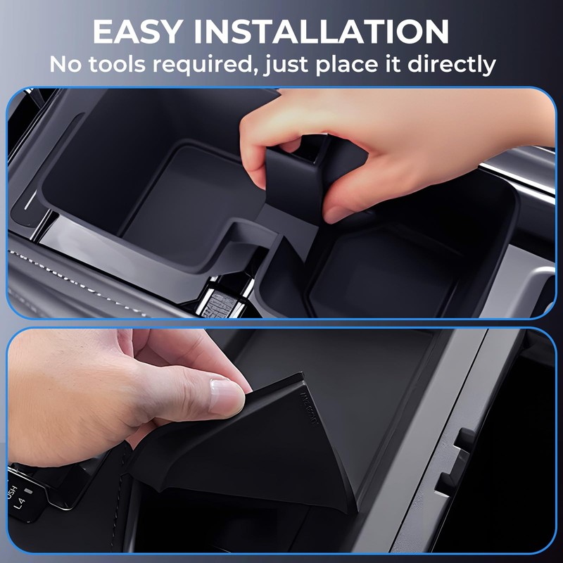 KATORN Cup Holder Insert & Wireless Charging Protective Mats for