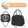 LOIDOU Insulated Lunch Bag, Small Cooler Bag for Office, School,