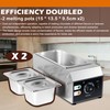 110V chocolate tempering machine,Cheese melting machine,9 Lbs 2 Tanks Chocolate