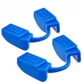 Weightlifting Mouthpiece for Fitness and Gym, Powerlifting Mouth Guard All Types of Strength Sports, Low Jaw, No Contact (2 Pack Blue)