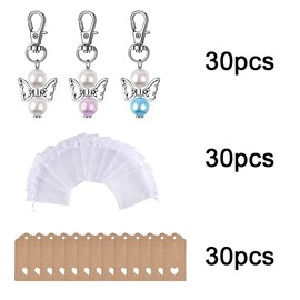 Sweieoni Angel Pendant Guardian Angel Guest Gifts Confirmation Angel Pendant Key Ring Guest Gifts Wedding for Christening Gifts Key Ring Angel for Guests Guest Gift Christening