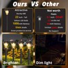 DOESLAG Solar Lights Outdoor Waterproof, 6 Pack Metal Glass Solar