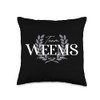 Team Weems Proud Family Member Throw Pillow
