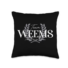 Team Weems Proud Family Member Throw Pillow