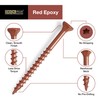 Deck Plus 48427 Wood Screws #8 x 2", Red, 1lb
