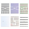Black and White Lattice Houndstooth Pattern Nail Stickers Lattice Series