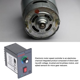 Motor Speed Controller, 12-36V 30A with Reverse Variable Output Control Switch for 550 775 795 895 Motors, Electronic Governor for CW and CCW Rotation, Voltage Direct Start